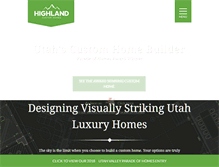 Tablet Screenshot of highlandcustomhomes.com